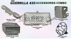 Fit For Royal Enfield Guerrilla 450 5 Pcs Accessories Combo Pack Silver - SPAREZO